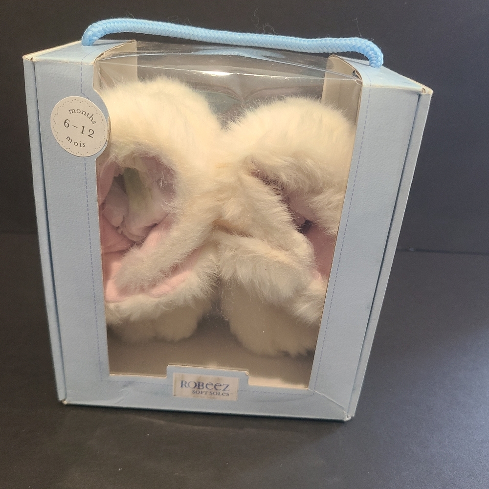 Robeez Shiloh Faux Fur Upper Leather Outsole Cream 65-3277 6-12 months